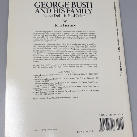 George Bush SR. & His Family Paper Dolls Book By Tom Tierney - Picture 9 of 10